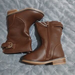 New Kid's Boots Size 5 Cat & Jack Tan